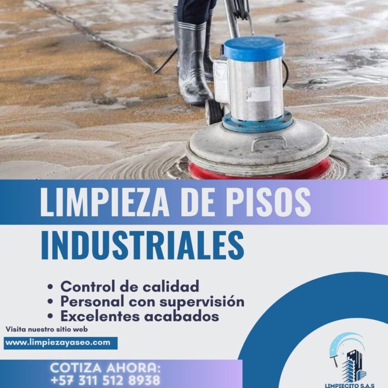 Limpieza de pisos industriales Bogotá Empresa de limpieza en alturas certificada en Bogotá.